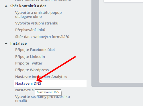 Nastavení DNS