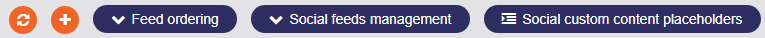 Social placeholders settings Social placeholders settings