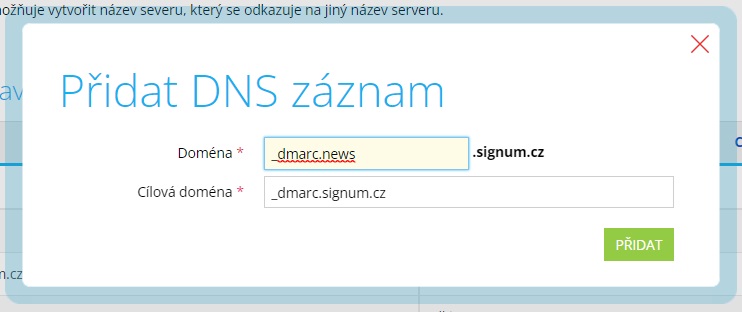 Shoptet nastavení DNS Shoptet nastavení DNS